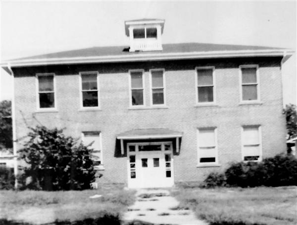 Antique Cavanaugh School Building Photograph 