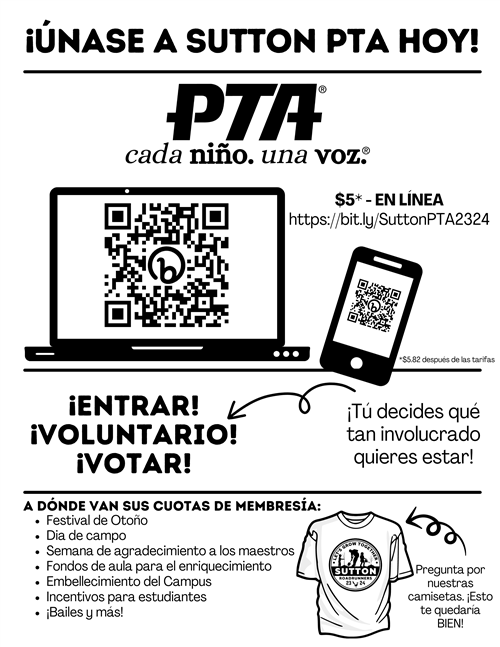 Join PTA today - Spanish 