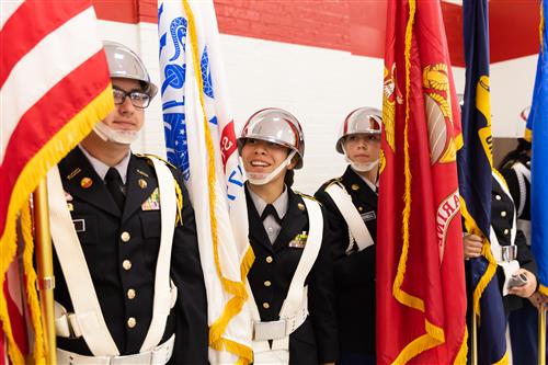 smiling rotc student