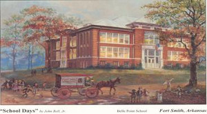 Belle Point "School Days" painted by John Bell. 